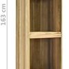 31G7D6ySqeS._AC_.jpg Kstyhome Abri à Outils de Jardin/Remise de Stockage Outils de Jardinage 36x36x163 cm en Pinède imprégnée