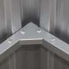 Duramax Aluminium 8 x 6 (4 m²) Abri de Jardin, pour Ranger Les vélos, Les Outils et Le BBQ, Comprend Un kit de Lucarne, Un kit de Fondation, Une fenêtre latérale et des Portes Doubles verrouillables