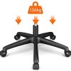 31KmcEMYquL._AC_.jpg Yaheetech Chaise Bureau Fauteuil Ergonomique en Maille Haut Dossier avec Appui-tête réglable Chaise d'Ordinateur Pivotante Charge Max 136kg Noir