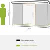 31LI7XOchL._AC_.jpg Outsunny Abri de Jardin Remise à Outils en Acier galvanisé avec Portes coulissantes, dim. 280L x 130l x 172H cm, Gris-Noir