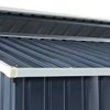 31PaPPmlmvL._AC_.jpg GARDIUN KIS12985 - Abri métallique Liverpool 2,84 m² Extérieur 129 x 220 x 214 cm Acier galvanisé Gris Anthracite