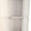 31UME-yUQVL._AC_.jpg Outsunny Armoire abri de Jardin Remise pour Outils 3 étagères Porte loquet Toit Pente bitumé 68L x 65l x 214H cm pin Massif traité Blanc