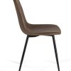 31Zx41f7x6L._AC_.jpg IDMarket - Lot de 4 chaises Vintage Dali Marron pour Salle à Manger