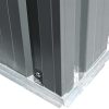 vidaXL Abri de Jardin Métal Gris Rangement Patio Terrasse Cabane à Outils
