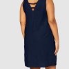 31heIycbLjL._AC_.jpg find. Robe trapèze Courte en Lin Femme