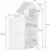 31iVOt0SokL._AC_.jpg Alice's Garden - Armoire de Jardin en Bois. Mimosa Anthracite. 77 x 54 x 182 cm cm. abri de Jardin en Bois. Armoire de Rangement. Range Outils