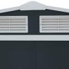 31kHHyhrBaL._AC_.jpg Duramax ECO 8 x 8 (5.85 m²) abri de Jardin en métal galvanisé par Immersion à Chaud - Anthracite avec Garnitures Blanc cassé