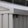 Duramax Aluminium 8 x 6 (4 m²) Abri de Jardin, pour Ranger Les vélos, Les Outils et Le BBQ, Comprend Un kit de Lucarne, Un kit de Fondation, Une fenêtre latérale et des Portes Doubles verrouillables