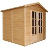 31lXp0fvSBL._AC_.jpg TIMBELA M351FB Cabane en bois avec plancher, Maison de jardin en bois pour travailler l233xP222xH233cm, Abri en bois de jardin multifonctionnel, Bureau de jardin en bois verrouillable, Atelier, Studio
