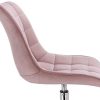 31pa0xu3diL._AC_.jpg WOLTU BS76rs Chaise de Bureau Tabouret roulettes réglable en Hauteur, Tabouret de Bureau Chaise pivotante en Velours,Rose
