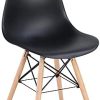31qTG4LHdkS._AC_.jpg Mid-Century Lot de 6 chaises scandinaves de salon patchwork avec pieds en hêtre pour salle à manger chambre à coucher (Noir (6 pièces)