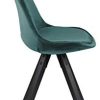 31qerYlSHuL._AC_.jpg Marque Amazon - Movian Arendsee - Lot de 2 chaises de salle à manger, 55 x 48,5 x 85 cm, Vert bouteille/ pieds en hévéa noirs
