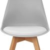 31riRtlRDLL._AC_.jpg IDMarket - Lot de 6 chaises SARA Mix Color Rose, Blanc, Gris Clair x2, Bleu x2