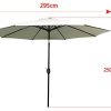 31t7fVnL25L._AC_.jpg LZQ Parasol de Jardin avec manivelle et Protection UV 40+, sans support, Parasol avec Mât de 38mm pour Plage Patio Jardin, Beige,