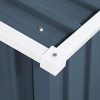 31x0Rep5OCL._AC_.jpg Costway Abri de Jardin en Métal Cabane à Outils en Tôle Galvanisée avec Porte Coulissante et Deux Fenêtres de Ventilation 213 x 130 x 173 cm Gris
