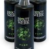 3x 1 litre BLATTWERK Engrais universel organique pur, végétalien et NPK organique. Engrais naturel liquide à base d'herbe pour le gazon, les fruits/légumes, les plantes de balcon/jardin