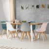 410dSRkWSZL._AC_.jpg IDMarket - Lot de 6 chaises SARA Mix Color Rose, Blanc, Gris Clair x2, Bleu x2