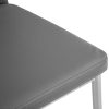 411ppc-4xL._AC_.jpg Tectake 800882 Lot de 8 Chaises de Salle à Manger Design Cadre en Acier Dossier à Strass - Diverses Couleurs (Gris)