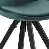 413pGLgWzGL._AC_.jpg Marque Amazon - Movian Arendsee - Lot de 2 chaises de salle à manger, 55 x 48,5 x 85 cm, Vert bouteille/ pieds en hévéa noirs