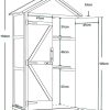 416lPJX4JAS._AC_.jpg MCombo Armoire de jardin avec toit en bois imperméable Gris/naturel 1000D, 48 x 90 x 178 cm (naturel)