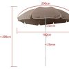417XdSZnrtL._AC_.jpg AIYOU Parasol rond de 200 cm - Parasol de jardin - Protection UV50 + - Hauteur réglable - Peut être utilisé sur la plage, dans la cour et dans le jardin (taupe)