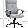 418e6dYVT3L._AC_.jpg Vinsetto fauteuil de bureau manager réglable pivotant fonction bascule verrouillable lin gris clair