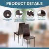 Albatros 3100 Diamond Lot de 6 chaises, Gris, SGS Tested