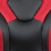 Flash Furniture Chaise de Jeu à Dossier Haut, Fauteuil de Bureau Ergonomique, avec accoudoirs réglables et Tissu en Maille, idéale comme Chaise de Joueur, pour la Maison et Le Bureau, Rouge