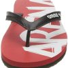 419eoDl0HzL._AC_.jpg arena Tongs Unisexe, Sandales de Plage et de Piscine, Rouge-Noir-Blanc, Taille 44-45