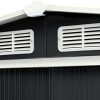 41AYDyXn7TL._AC_.jpg vidaXL Abri de Jardin avec Portes Cabane à Outils Remise de Jardin Rangement Maison de Stockage Hangar de Stockage Extérieur Anthracite 386x131x178 cm Acier