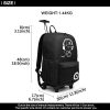 41AjiQK7XJL._AC_.jpg Kono Sac à Dos Chariot D'école 2 en 1 Sac Bagage Enfant Cabine avec Roulettes 30L Imperméable Anime Lumineux