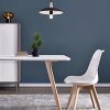 41BUX86lmhS._AC_.jpg Chaises de Salle à Manger scandinave DEWINNER, Chaise de Bureau rétro, Assise rembourrée en hêtre Massif (White, Lot de 4)