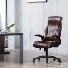 41CBcCEHT8L._AC_.jpg IntimaTe WM Heart Fauteuil de Bureau,Chaise de Bureau Ordinateur,Siege de Bureau Ergonomique,Fauteuil de Direction en Simili Cuir,Dossier Haut Inclinable,Hauteur Réglable et Assise Rembourrée,Marron