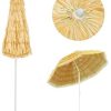 41DcGeMlwXL._AC_.jpg Festnight Parasol de Plage Parasol de Jardin Parasol d'extérieur Parasol pour Patio Balcon Naturel 240 cm Style hawaïen