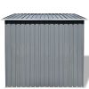 vidaXL Abri de Jardin Métal Gris Rangement Patio Terrasse Cabane à Outils