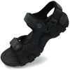 41ENXdh9V6L._AC_.jpg HEVA Sandales Homme Randonnée Été Extérieur Cuir Chaussures de Sport