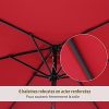 41Fems20CGS._AC_.jpg Outsunny Parasol inclinable de Jardin Balcon terrasse manivelle Toile Polyester imperméabilisée Haute densité 180 g/m² Ø2,7 x 2,35H m alu Rouge Vineux