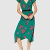 41G-NIHVrrL._AC_.jpg Marque Amazon - find. Femme Robe Midi Portefeuille à Fleurs