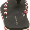 41G3FspuOvL._AC_.jpg Tommy Hilfiger Woven Webbing Flat Beach Sandal, Tongues Femme