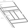 41HSkg229vL._AC_.jpg GARDIUN KIS14007 - Structure métallique pour préinstallation de sol abris de 7,74 m2-311 x 231 cm