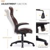 41HsgGwJSIL._AC_.jpg IntimaTe WM Heart Fauteuil de Bureau,Chaise de Bureau Ordinateur,Siege de Bureau Ergonomique,Fauteuil de Direction en Simili Cuir,Dossier Haut Inclinable,Hauteur Réglable et Assise Rembourrée,Marron