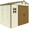 41HtlCDNpjL._AC_.jpg Duramax (30214–1 10 x 8 Pieds V2 Wood côté Vinyle Abri de Jardin – Ivoire/Marron