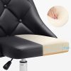 SONGMICS Fauteuil de bureau, Chaise pivotante confortable, Siège ergonomique, réglable en hauteur, charge 120 kg, cadre en acier, revêtement en PU, pour bureau, Noir OBG018B01