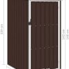 41KnOCcnrWL._AC_.jpg Abri de Jardin Marrron 87x98x159 cm Acier galvanisé Maison Jardin Pelouses Jardins Vie en extérieur Structures extérieures Cabanes abris de Jardin