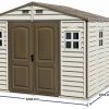 41L0k1BWoqL._AC_.jpg Duramax (30214–1 10 x 8 Pieds V2 Wood côté Vinyle Abri de Jardin – Ivoire/Marron