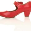 41LcOmfxgL._AC_.jpg Femmes Talon Moyen Large Babies Cuir doublé Confort Escarpin Chaussure Pointure