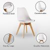 41MttoB84TL._AC_.jpg Life Interiors Lorenzo - Chaise Scandinave - Assise Rembourrée - Salle à Manger, Cuisine, Chambre (Noir, 4)