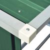 41NK-u3IbML._AC_.jpg Leepesx Abri de Chauffage de Bois Abri de Jardin Rangement Extérieur Durable Abri de Stockage de Bois Acier galvanisé 163x83x154 cm Vert