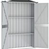 41NpkrtIaFL._AC_.jpg Kstyhome Abri de Jardin Maison de Stockage Abri de Rangement d'extérieur Abri de Jardin Anthracite 107,5x46x183 cm Acier galvanisé