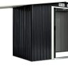 41O4qi6IaCL._AC_.jpg vidaXL Abri de Jardin avec Portes Cabane à Outils Remise de Jardin Rangement Maison de Stockage Hangar de Stockage Extérieur Anthracite 386x131x178 cm Acier